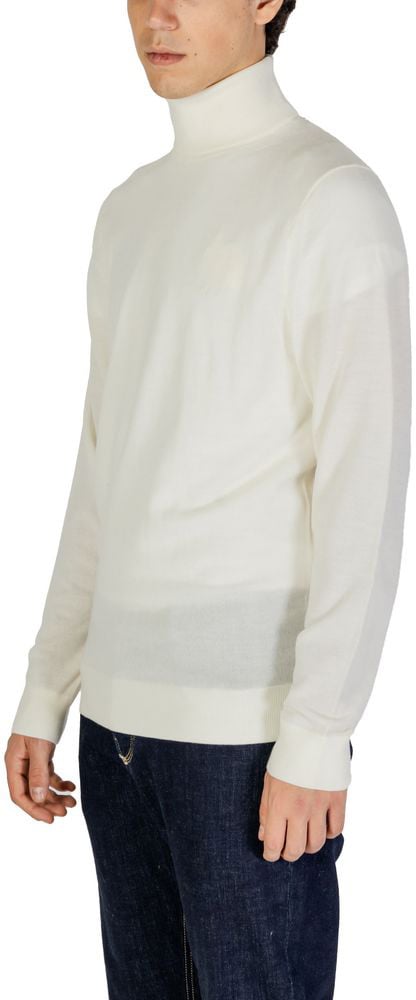 Calvin Klein Jeans Cream Wool Turtleneck Beige