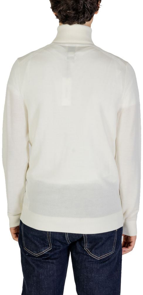 Calvin Klein Jeans Cream Wool Turtleneck Beige