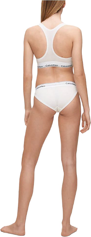 Calvin Klein Underwear White Cotton Pantie Wit