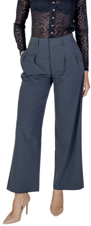 Calvin Klein Jeans Gray Recycled Polyester Casual Pants Grijs
