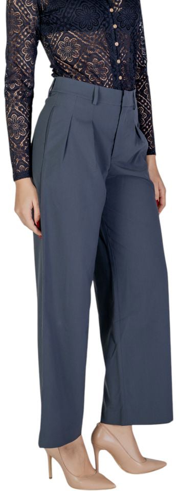 Calvin Klein Jeans Gray Recycled Polyester Casual Pants Grijs
