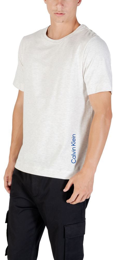 Calvin Klein Sport Gray Cotton T-Shirt Grijs