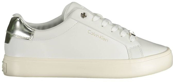 Calvin Klein Bianco Pelle Women Sneaker Wit