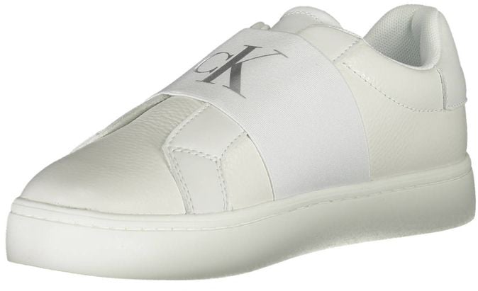 Calvin Klein Bianco Leather Women Sneaker Wit