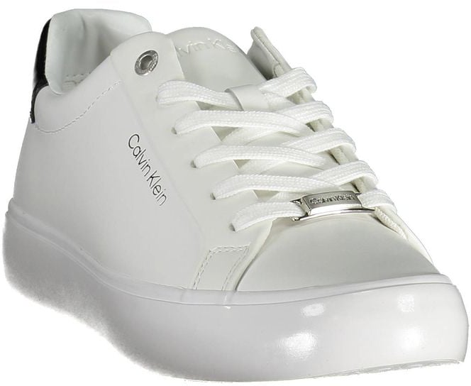 Calvin Klein Bianco Pelle Women Sneaker Wit