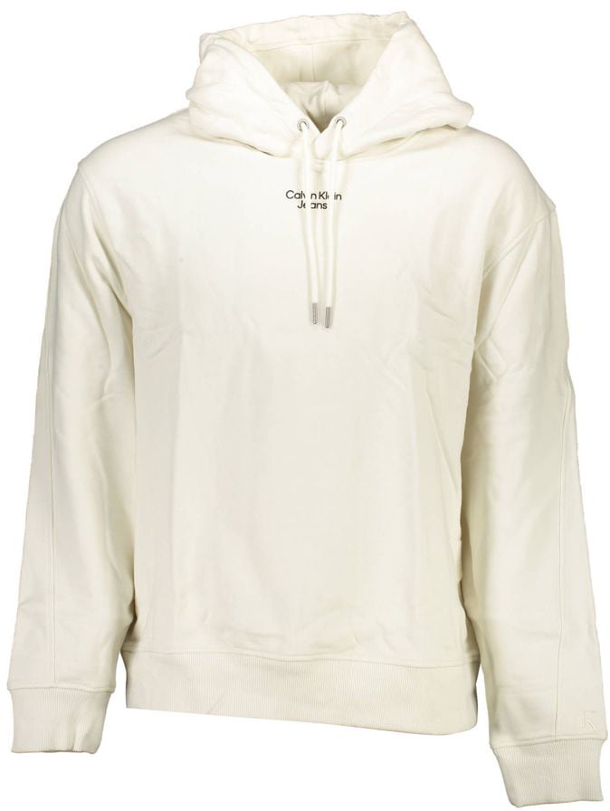 Calvin Klein Bianco Cotton Mens Sweatshirt Wit