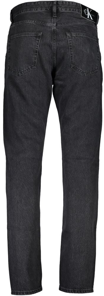 Calvin Klein Black Cotton Men Jeans Zwart