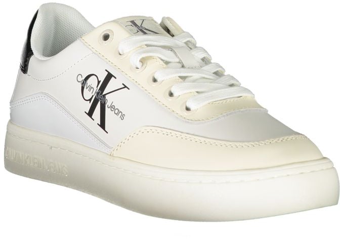 Calvin Klein White Polyurethane Women Sneaker Wit