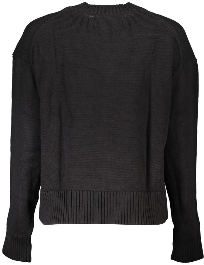 Calvin Klein Black Cotton Women's Sweater Zwart