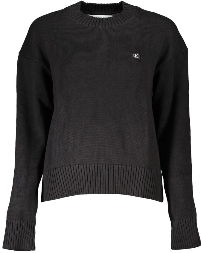 Calvin Klein Calvin Klein Black Cotton Women's Sweater Zwart