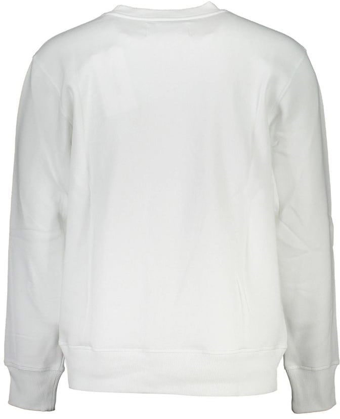 Calvin Klein White Cotton Men's Sweatshirt Wit