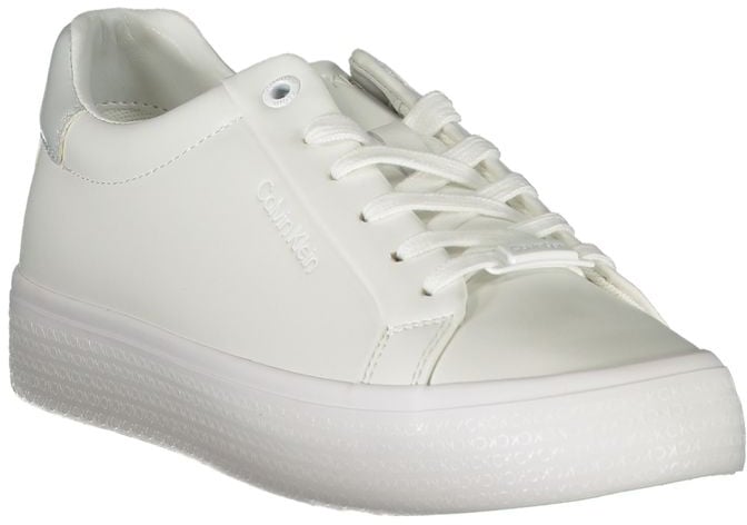 Calvin Klein Bianco Pelle Women Sneaker Wit
