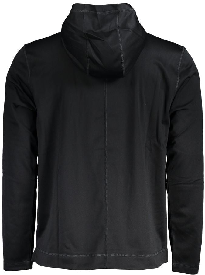Calvin Klein Black Polyester Men's Hoodie Zwart