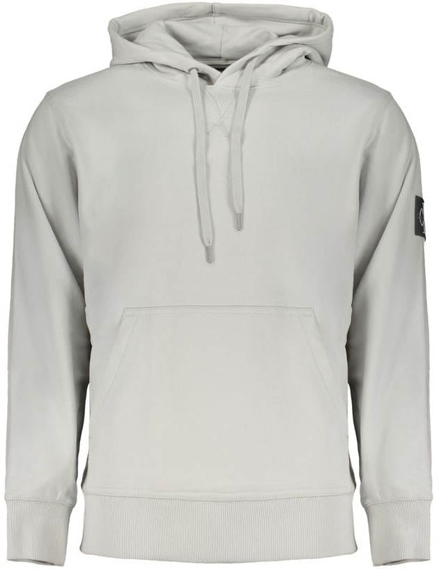 Calvin Klein Grigio Cotton Men's Sweatshirt Zwart