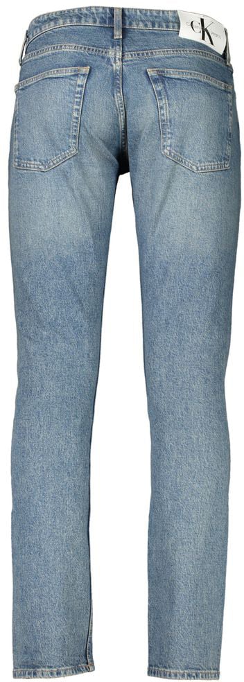 Calvin Klein Blu Cotton Men's Slim Jeans Blauw