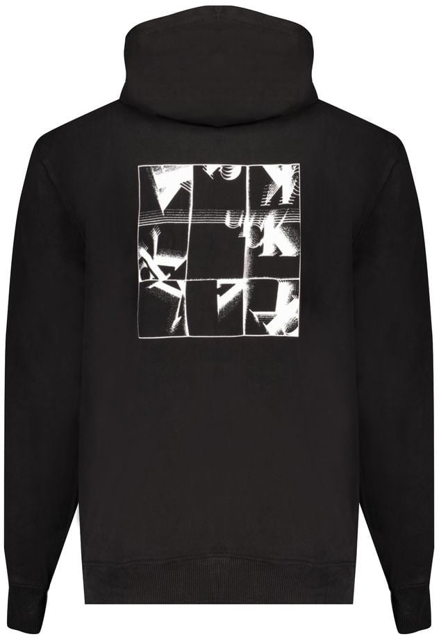Calvin Klein Calvin Klein Black Cotton Men's Sweatshirt Zwart