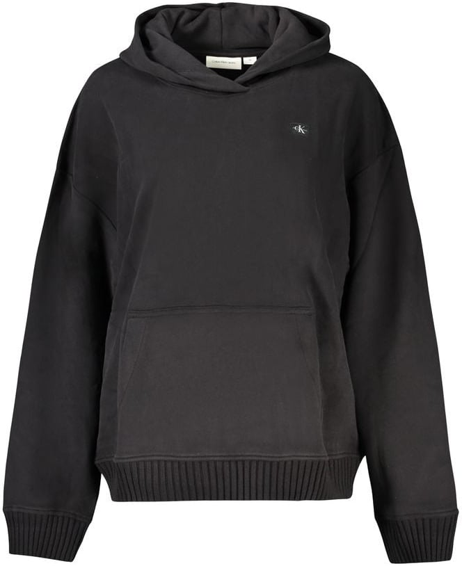 Calvin Klein Black Cotton Women Sweatshirt Zwart