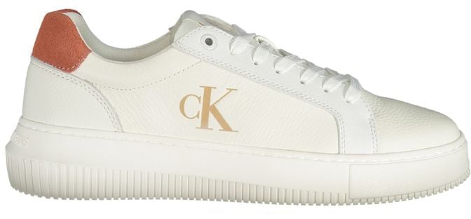Calvin Klein White Polyurethane Women Sneaker Wit