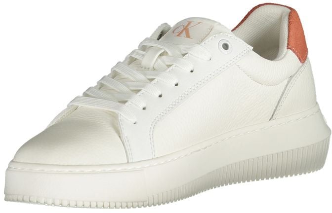 Calvin Klein White Polyurethane Women Sneaker Wit