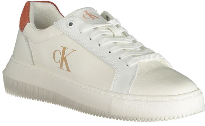 Calvin Klein White Polyurethane Women Sneaker Wit