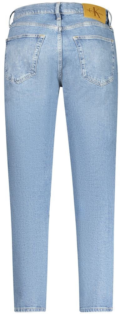 Calvin Klein Blue Cotton Men's Jeans Blauw