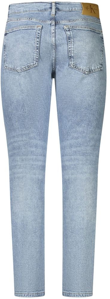 Calvin Klein Azzurro Cotton Mens Jeans Blauw