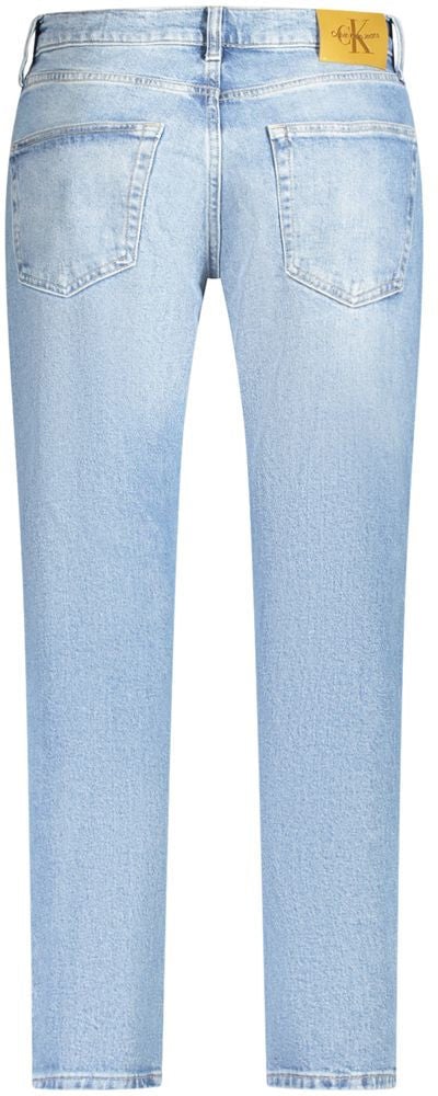Calvin Klein Azzurro Cotton Men Jeans Blauw