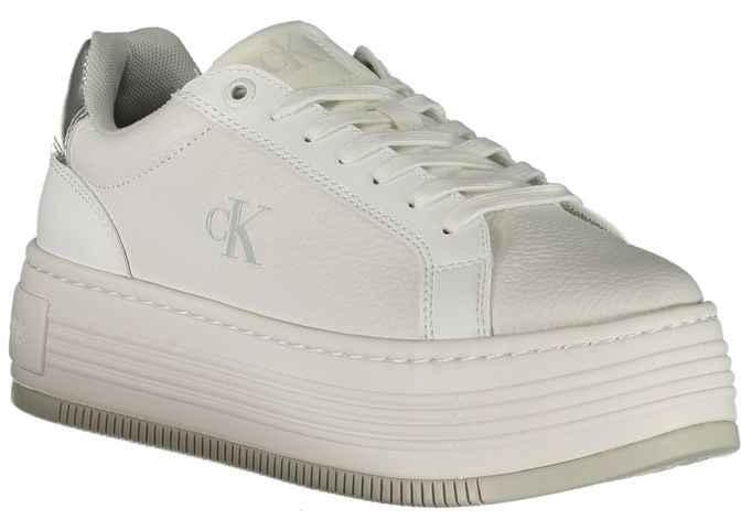 Calvin Klein Bianco Leather Women Sneaker Wit