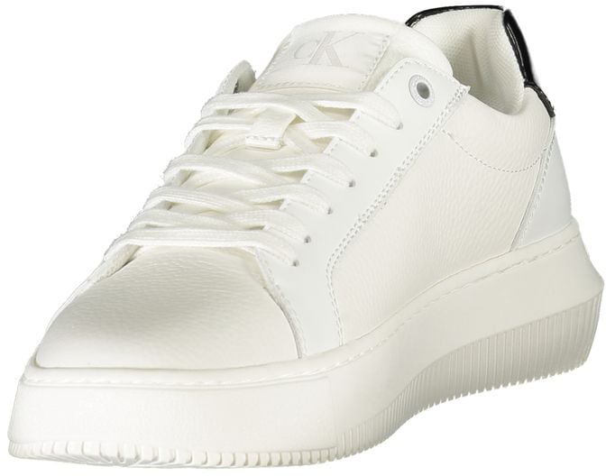 Calvin Klein Bianco Polyurethane Women Sneaker Wit