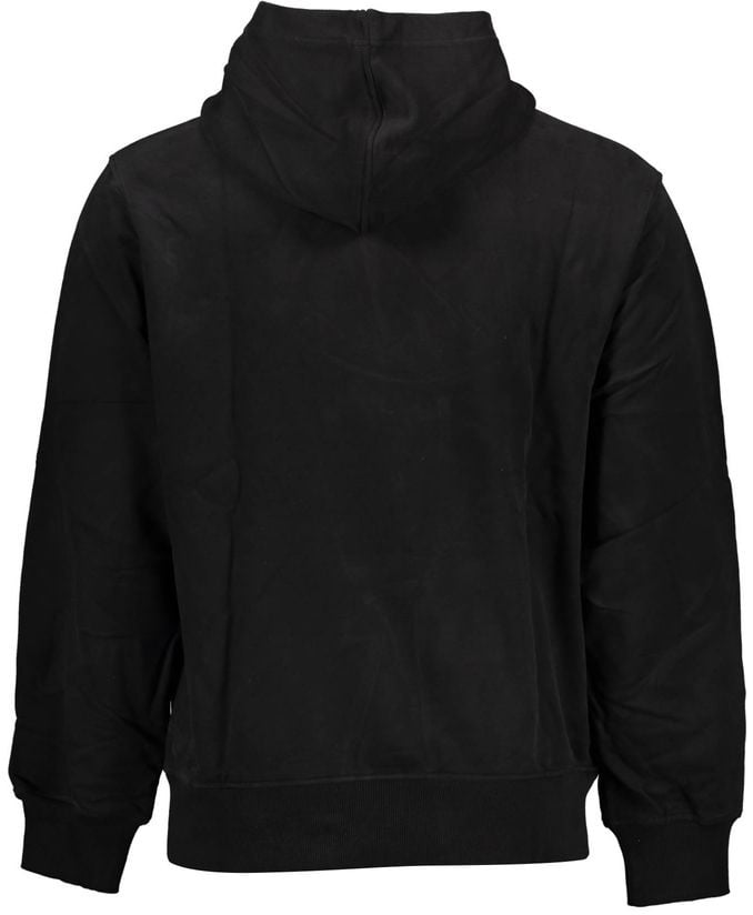 Calvin Klein Black Cotton Men's Hoodie Zwart