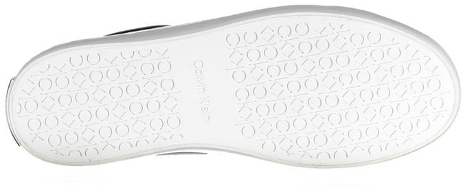 Calvin Klein Black Leather Women Sneaker Zwart