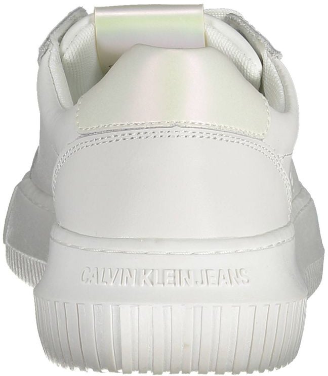 Calvin Klein Bianco Leather Women Sneaker Wit