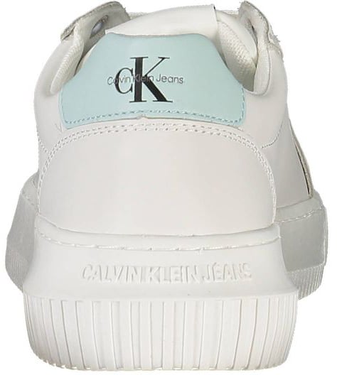 Calvin Klein Bianco Leather Women Sneaker Wit