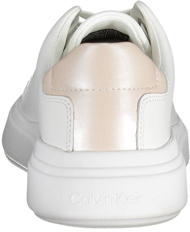 Calvin Klein Bianco Pelle Donna Sneaker Wit