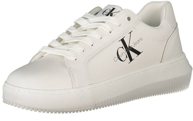 Calvin Klein White Polyester Women Sneaker Wit