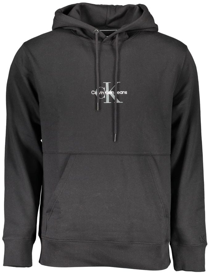 Calvin Klein Calvin Klein Black Cotton Men Sweatshirt Zwart
