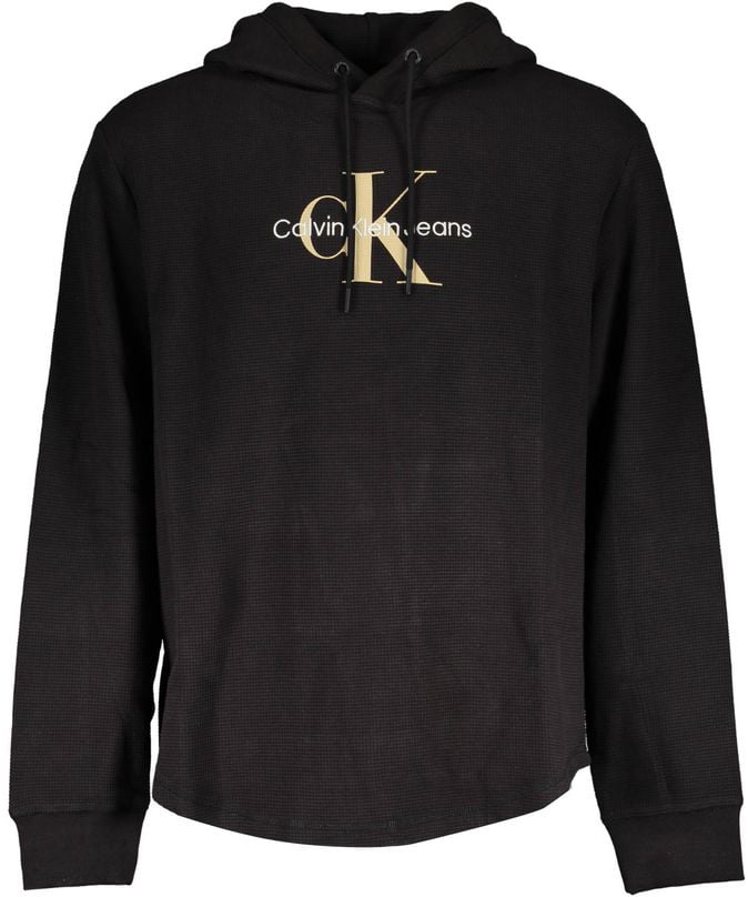 Calvin Klein Calvin Klein Nero Cotton Men Sweatshirt Zwart
