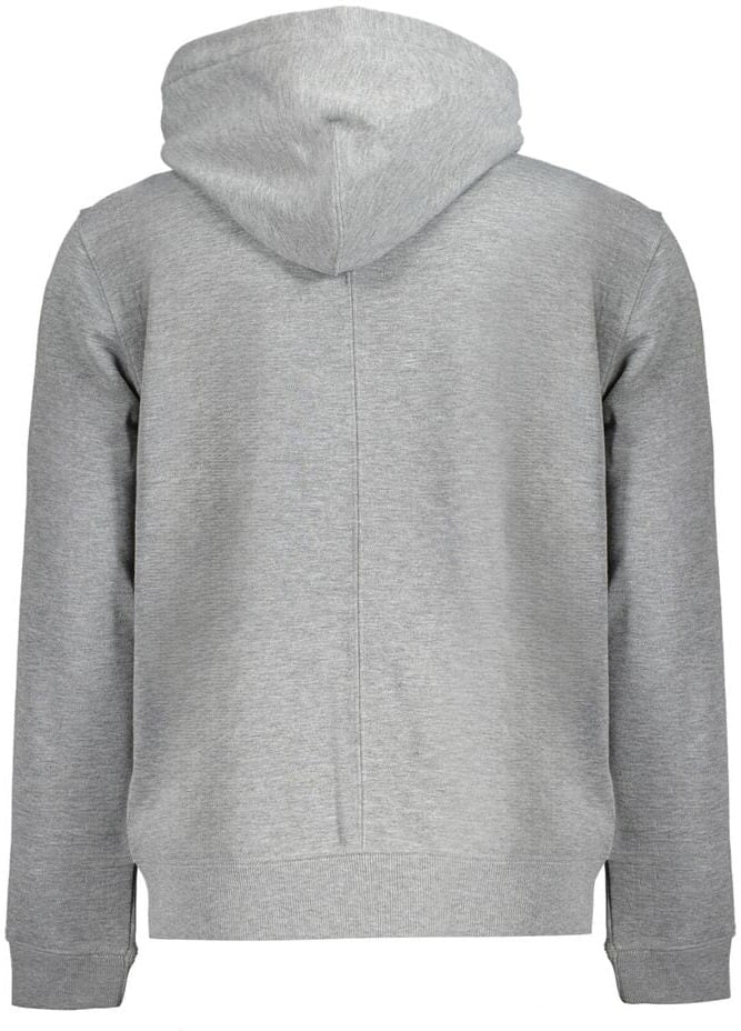Calvin Klein Grigio Polyester Men's Hoodie Grijs