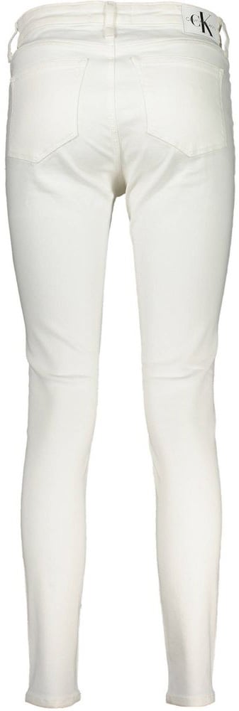 Calvin Klein Bianco Cotton Women Jeans Wit