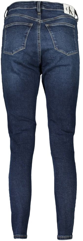 Calvin Klein Blu Cotton Womens Jeans Blauw