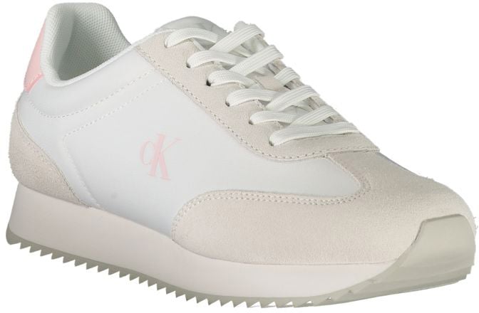 Calvin Klein Bianco Leather Woman Sneaker Wit