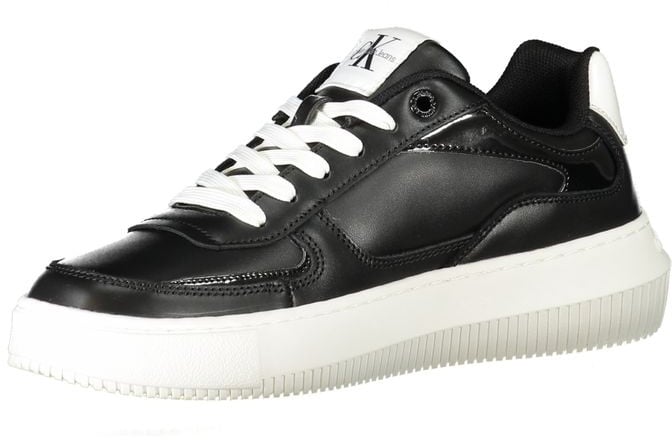 Calvin Klein Black Polyurethane Women Sneaker Zwart
