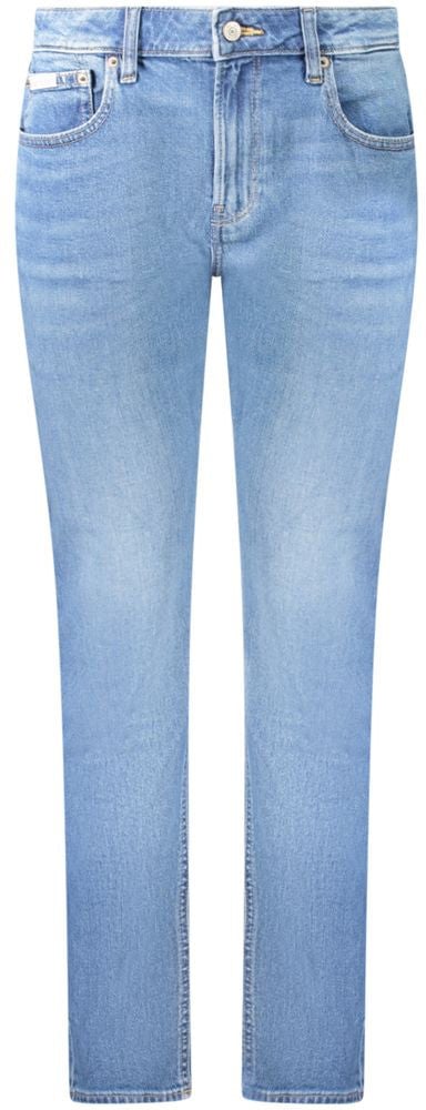 Calvin Klein Blu Cotton Women Jeans Blauw