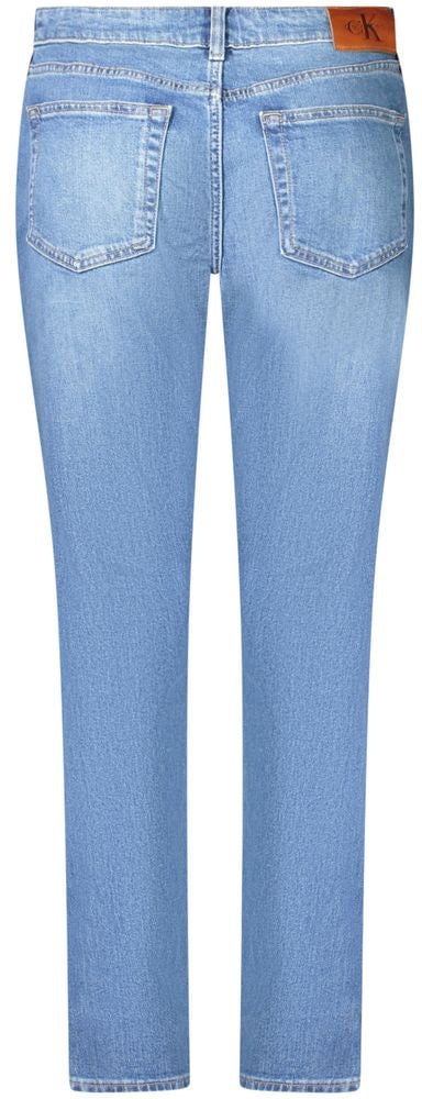 Calvin Klein Blu Cotton Women Jeans Blauw