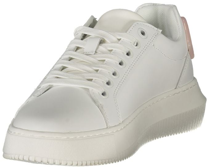 Calvin Klein White Polyurethane Women Sneaker Wit