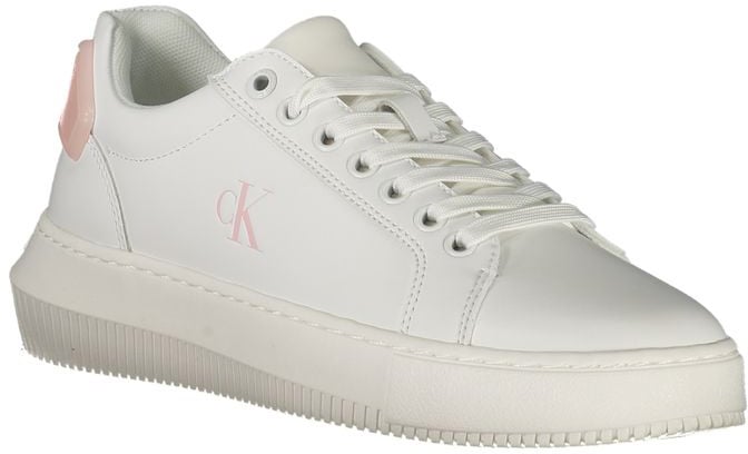 Calvin Klein White Polyurethane Women Sneaker Wit