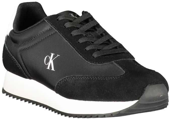Calvin Klein Nero Leather Women Sneaker Zwart