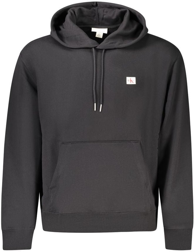 Calvin Klein Black Cotton Men's Sweatshirt Zwart