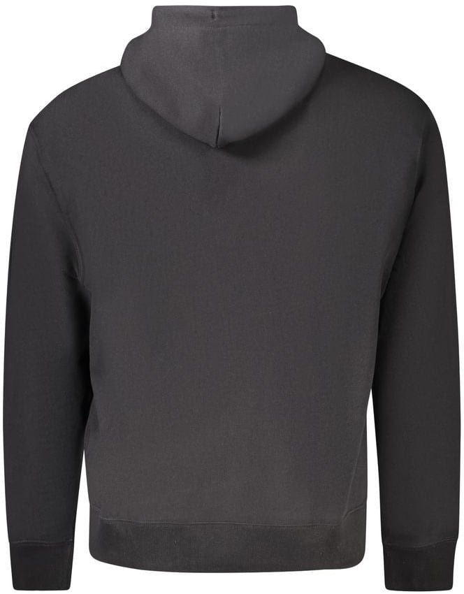 Calvin Klein Black Cotton Men's Sweatshirt Zwart