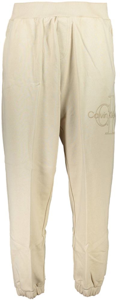 Calvin Klein Calvin Klein Beige Cotton Men's Sweatpant Beige